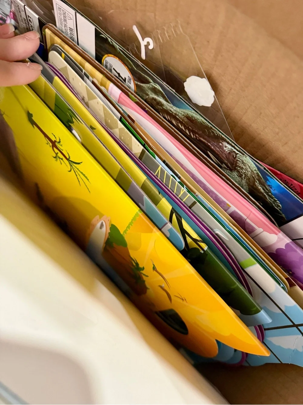 Children's Board Books - Bright Yellow & Multicolor Set
